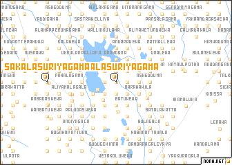 map of Sakalasuriyagama