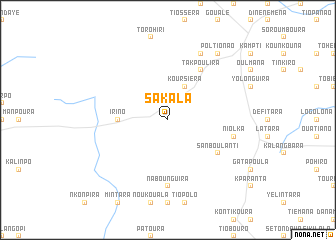 map of Sakala