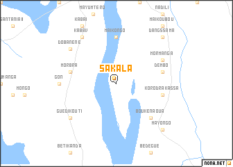 map of Sakala