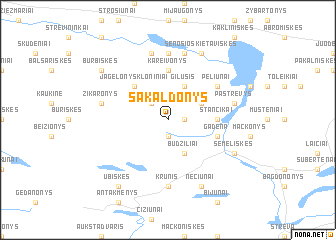 map of Sakaldonys