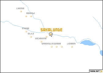 map of Sakalunde