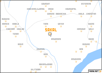 map of Sakal