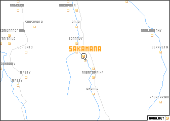 map of Sakamana