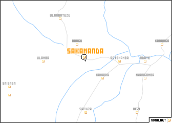 map of Sakamanda