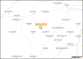 map of Sakama
