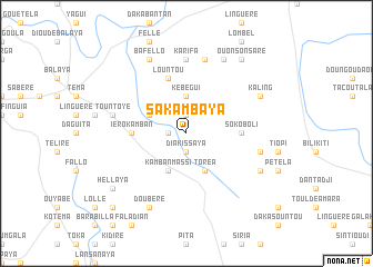 map of Sakambaya