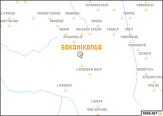 map of Sakamikanda