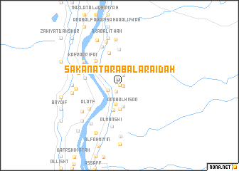 map of Sakanāt ‘Arab al ‘Arāʼiḑah