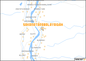 map of Sakanāt ‘Arab al ‘Ayāʼidah