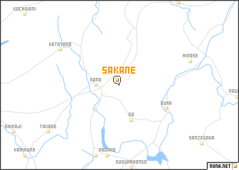 map of Sakane