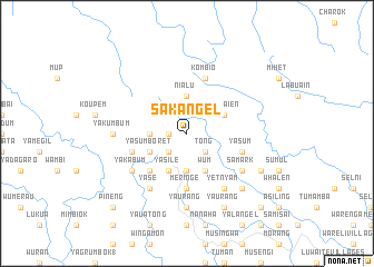 map of Sakangel