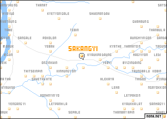 map of Sakangyi