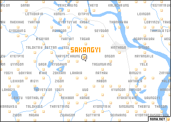 map of Sakangyi
