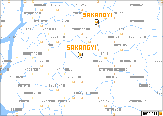 map of Sakangyi