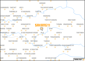 map of Sakangyi