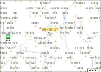 map of Sakangyi