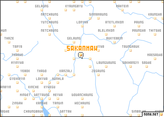 map of Sakanmaw