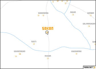 map of Sakan