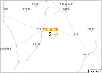 map of Sakaro