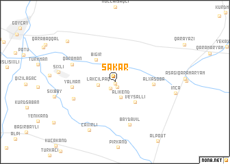 map of Şǝkǝr