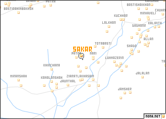 map of Sākār