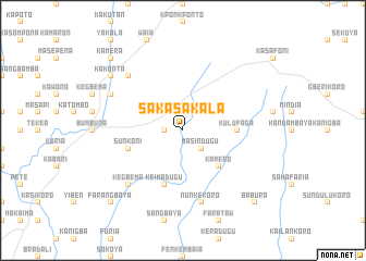 map of Sakasakala