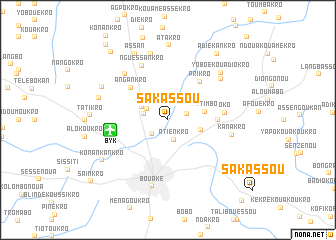 map of Sakassou