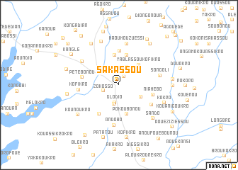 map of Sakassou