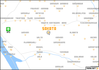 map of Sakata