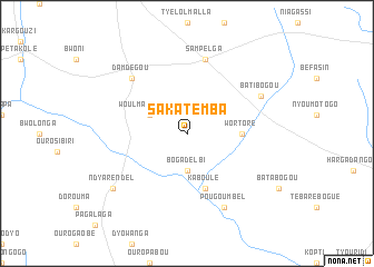 map of Sakatèmba