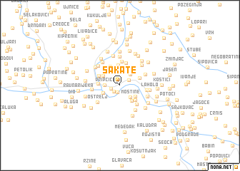 map of Sakate