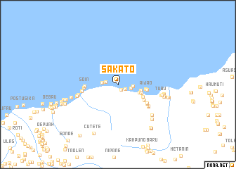 map of Sakato