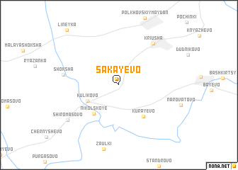 map of Sakayevo