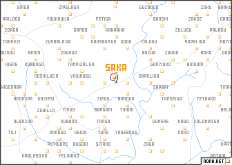 map of Saka