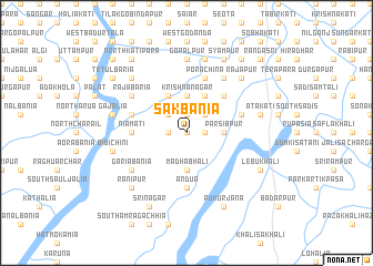 map of Sākbania