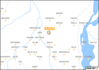 map of Sakdi