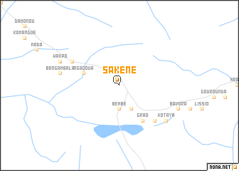 map of Sakéné