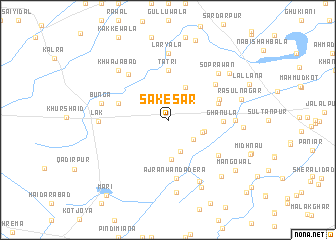 map of Sakesar