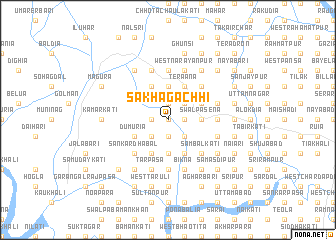 map of Sakhāgāchhi