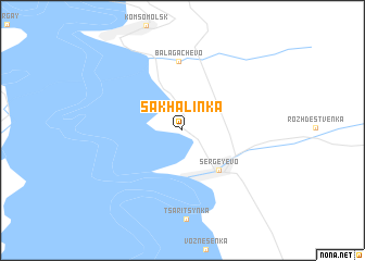 map of Sakhalinka