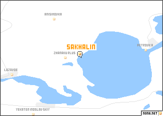 map of Sakhalin