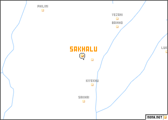 map of Sakhālu