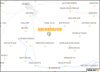 map of Sakhanovka