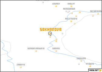 map of Sakharova
