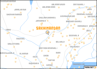 map of Sakhi Mardān