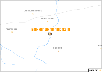 map of Sakhi Muhammad Azīm