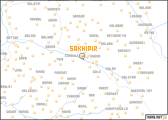 map of Sakhi Pīr