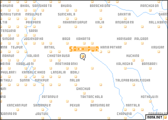 map of Sakhipur