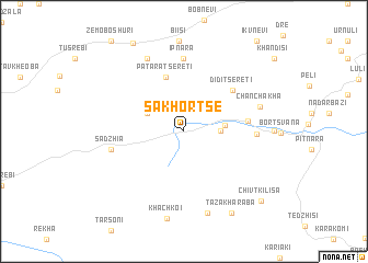 map of Sakhortse