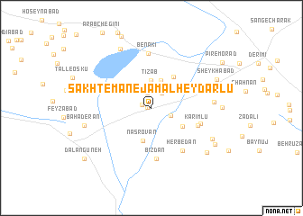 map of Sākhtemān-e Jamāl Ḩeydarlū